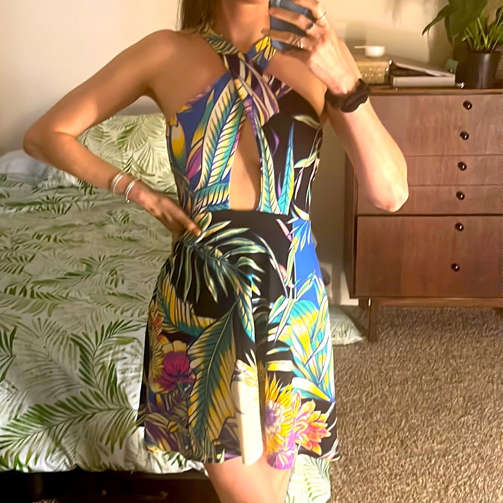 Mara Hoffman Criss Cross Keyhole top Dress S